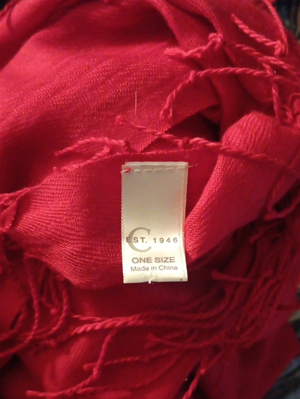 Classic Red Women's Scarf Wrap by C. Est. 1946